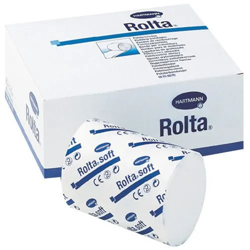 Hartmann Rolta Soft Synthetik-Wattebinde 6cm x 3m, 50 Stück - Binden zur Polsterung unter Gips und Verbänden, ideal für empfindliche Haut; 1 Packung mit 50 Binden für optimalen Komfort und Schutz.