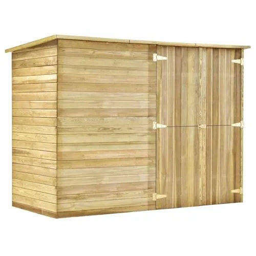 vidaXL Kiefernholz Fahrradgarage 232x110x170cm