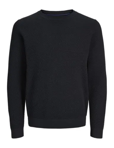 JACK&JONES JPRBLUNOAH Knit Crew Neck BF - Pullover für Herren, aus Rippstrick für ein bequemes Tragegefühl und ideal für die kalten Wintermonate.