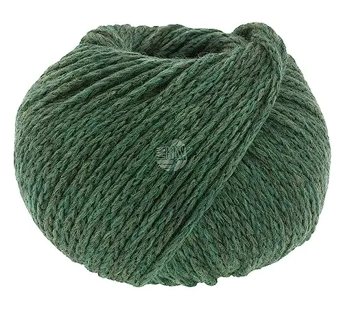 LANA GROSSA Cool Merino Big | Voluminöses Kettengarn aus klassischer Merinowolle | Handstrickgarn aus 90% Schurwolle & 10% Polyamid | 50g Wolle zum Stricken & Häkeln | 90m Garn FB 205