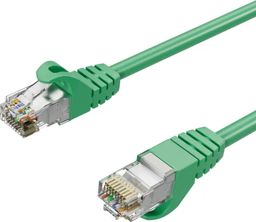 RJ45 Patchkabel m. CAT 7 Rohkabel PIMF grün 2m