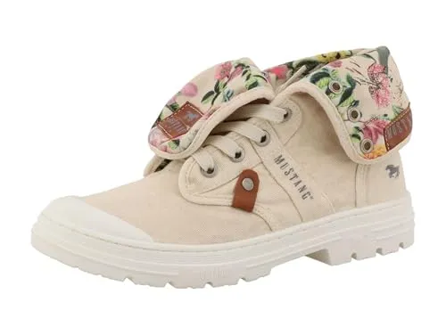 Mustang Shoes Schnürstiefel beige 41 EU – Stilvoll und bequem - Bequeme Schnürstiefel in Größe 41 EU, ideal für jeden Anlass. Mit robustem Obermaterial und rutschfester Gummisohle für sicheren Halt.