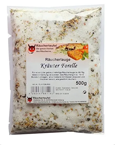 Räucherteufel Räucherlauge Kräuter-Forelle 500g
