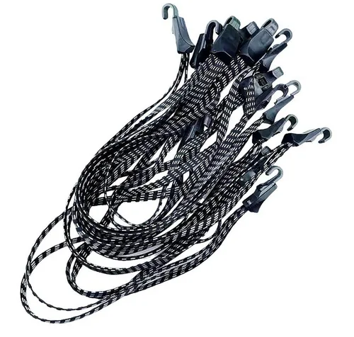 BAYLI Fahrrad-Gepäckträger 6er Set - 70cm Fahrrad Gepäckspanner, Spanngurt Gepäckträger, Fahrra
