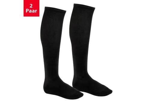 Footstar Kompressionsstrümpfe Damen & Herren Reisekniestrümpfe Light (2 Paar), kompression