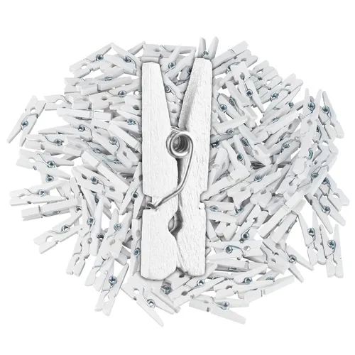 Wäscheklammern Weiß von Relaxdays