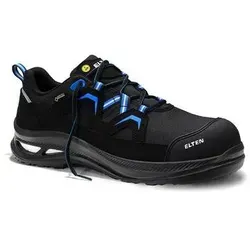 Sicherheitshalbschuh FRY XXG Pro GTX black-blue Low 728761 - Arbeits- & Schutzkleidung: Hochwertiger S3 Sicherheitshalbschuh mit hydrophobierter Mikrofaser und metallfreiem Durchtrittschutz, ideal für anspruchsvolle Arbeitsumgebungen.