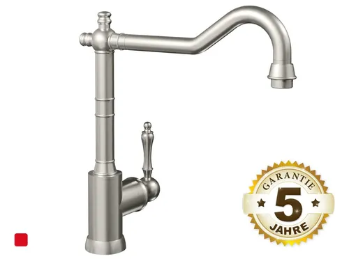 Villeroy & Boch Avia 2.0 Edelstahl Niederdruckarmatur - Hochwertige Armatur mit Festauslauf und 360° Schwenkbereich, ideal für moderne Küchen und vielfältige Anwendungen.