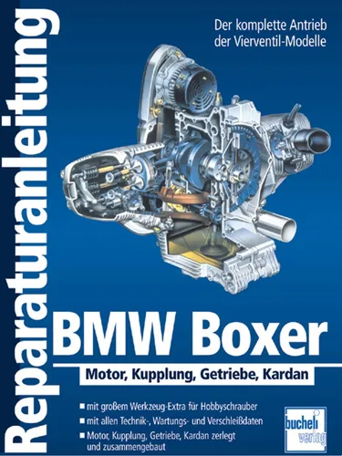 Reparaturanleitung BMW Boxer ab 2004 - Reparaturbuch für BMW Boxer Motorräder, umfassende Anleitungen und Tipps für die Wartung und Reparatur, ideal für Motorradliebhaber und Mechaniker.