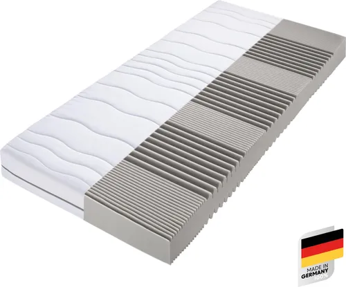 Komfortschaummatratze Dream Flex - 7-Zonen-Komfortschaummatratze mit speziellen Schulter-, Becken- und Lordosezonen für optimalen Schlafkomfort, geeignet für Allergiker und in diversen Größen erhältlich.