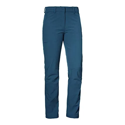 SCHÖFFEL Damen Hose unwattiert Pants Engadin1 - Wanderhose mit optimaler Passform und 4-Wege-Stretch für höchsten Komfort. S.Café ICE-CAFÉ Material sorgt für kühlende Wirkung und schnelle Trocknung – ideal für anspruchsvolle Touren.