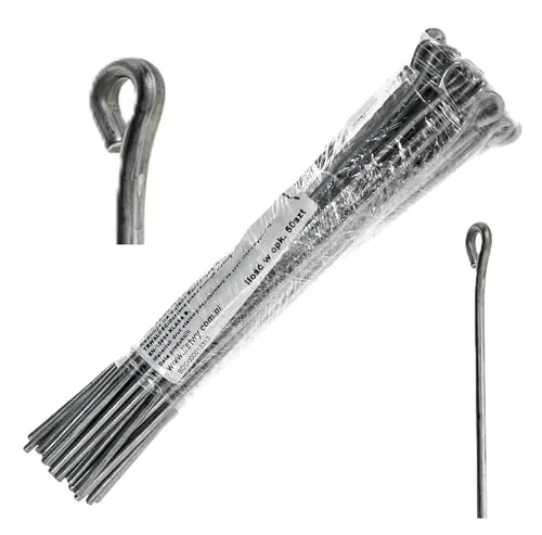 Abhängedraht mit Öse 125/250/500/750/1000/1250/1500 mm Abhänger Schnellabhänger Ankerabhänger Spann Ösendraht Abhängedraht Trockenbau (250 mm - 50 Stücke)