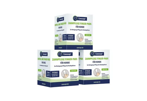 Canosept Zahnpflege Finger-Pads 50 Stück für Hunde von Canosept