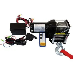 BergerundSchröter Seilwinde 31779, 12 V, 2722kg Zugkraft - Transportsysteme mit 12 V Stromversorgung und 2722 kg max. Zugkraft, ideal für Quads und Nutzfahrzeuge. Ausgestattet mit Funkfernbedienung und automatischer Bremse für maximale Sicherheit.