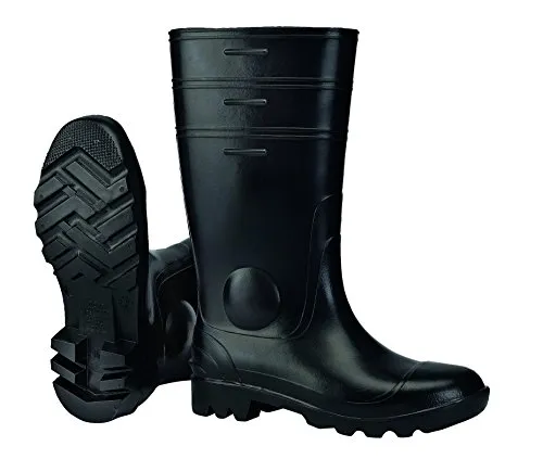 Spirale Unisex-Erwachsene Gorex Sicherheits-Gummistiefel, Schwarz Schwarz 11