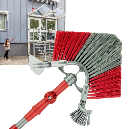 Dachrinnen- und Fassadenreiniger mit Teleskopstiel - Sonstige, ideal für müheloses Reinigen von Dachrinnen und Fassaden, mit verstellbarem Teleskopstiel für schwer erreichbare Stellen.