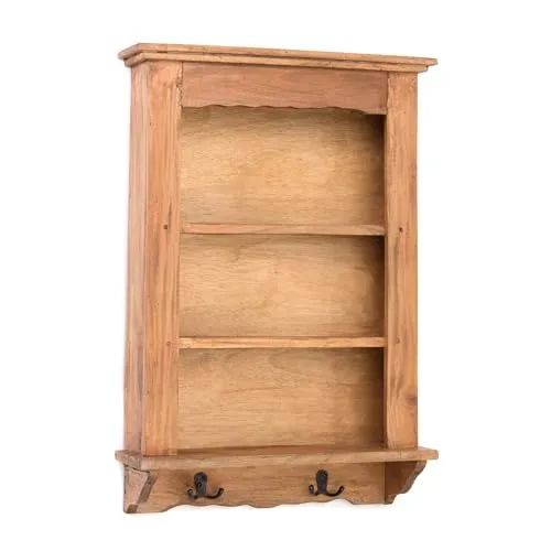 DESIGN DELIGHTS WANDREGAL Country - Mahagoni Holz, 3 Etagen - Schweberegale aus handgefertigtem Mahagoni Holz, ideal für dekorative Akzente und großzügigen Stauraum. Jedes Regal ist ein einzigartiges Unikat mit natürlichem Charme.