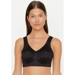 SUSA Damen Cremona BH, schwarz, C85 - Funktionsunterwäsche mit vorgeformten Cups und gepolsterten Trägern für perfekten Halt ohne Bügel – ideal für Komfort und Bequemlichkeit den ganzen Tag über.