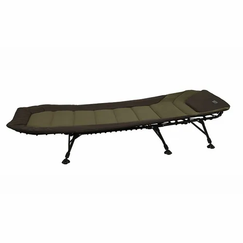FOX EOS 1 Bed Angelliege - Karpfen Liege mit verstellbarer Höhe von 32-44 cm, ideal für komfortables Angeln und entspannte Nächte in der Natur.