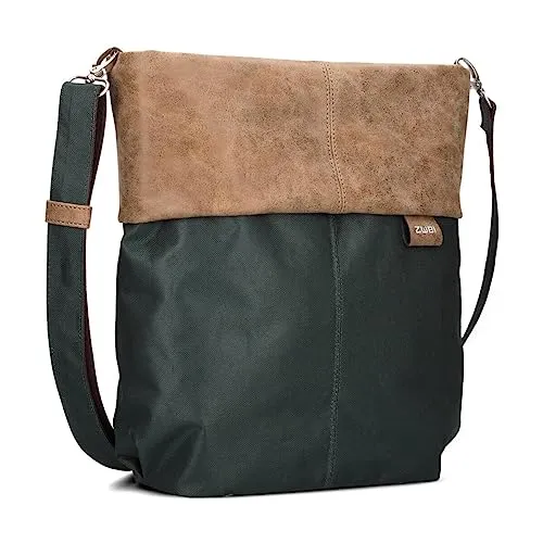 Olli OT12 Crossbody-Bag – Damen Umhängetasche - Damen-Shopper: Strapazierfähige und wasserabweisende Schultertasche mit Vintage-Look, ideal für den Alltag und bietet Platz für DIN-A4-Dokumente.