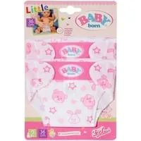 BABY born Little Windeln (2 Stück) 36cm - Puppenzubehör für Kleinkinder - Praktische Windeln für die BABY born Puppe, ideal für kreatives Spielen. Perfekt für Kinder ab 24 Monaten, um die Pflege ihrer Lieblingspuppe zu unterstützen.