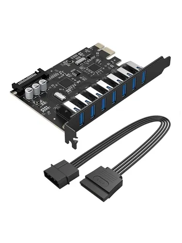 Orico PVU3 PCI-E 7x USB 3.0 Erweiterungskarte für Desktop-PCs