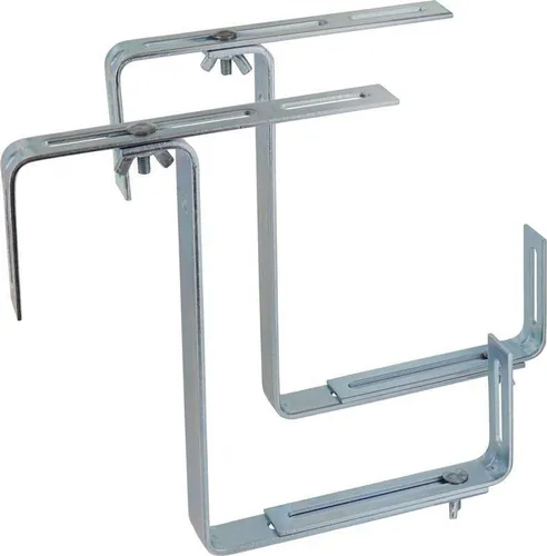 Halterung für Balkonkasten Blumenkasten Blumentopf Pflanzkasten verzinkt 2 Stück