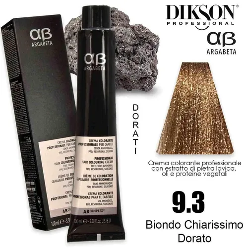 Tönung Haare 9.3 Blond Vergoldet Hell Dikson Argabeta Color 100ml