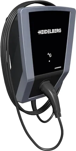 HEIDELBERG Wallbox 11 kW für Solaranlagen - Wallbox für PV-Laden ab 1,4 kW Solarertrag, vermeidet teuren Netzbezug und ermöglicht effizientes Laden mit integrierter App-Steuerung.