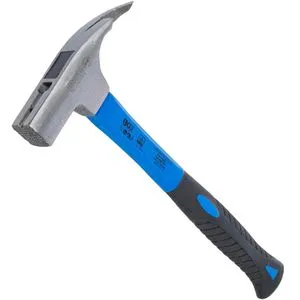 BGS-technic Latthammer 1865, mit Magnet, 600g Kopfgewicht, mit Fiberglasstiel, geraute Bahn