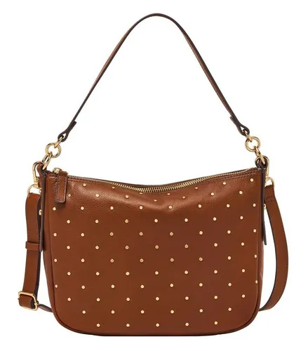 Fossil Umhängetasche Jolie - Stylische Umhängetasche aus Leder mit hübschen Applikationen, ideal für jeden Anlass. Geräumiges Hauptfach mit Zipper und praktischem Schulterriemen, perfekt für Alltag und Freizeit.
