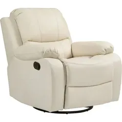 HOMCOM Relaxsessel 135° neigbar mit Fußstütze - Funktionssessel, belastbar bis 150 kg, ideal für entspannte Stunden im Wohnzimmer mit manueller Relaxfunktion und komfortabler Fußstütze.