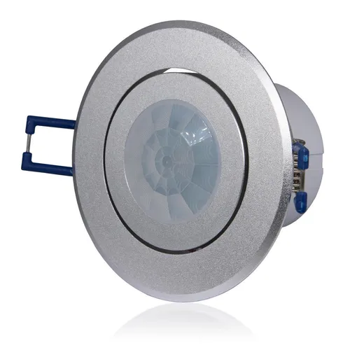 Infrarot Decken Unterputz Bewegungsmelder Ø68mm Reichweite 8m bei 360° schwenkba