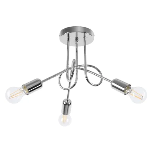 Sollux Lighting Kronleuchter Loop 3 Chrom in silber von SOLLUX lighting
