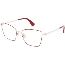 Produktbild Max Mara MM5048 Unisex-Brille inkl. Gläser Vollrand Butterfly Metall-Gestell 55/16/140, rot