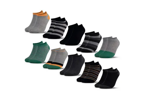 OCCULTO Sneakersocken Occulto Kinder Sneaker Socken 10er Pack (Modell: Mikl) (10-Paar)
