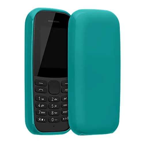 kwmobile Handyhülle für Nokia 105 (2019) Hülle - TPU Case - Kabelloses Laden - Schutzhülle Cover in Petrol matt