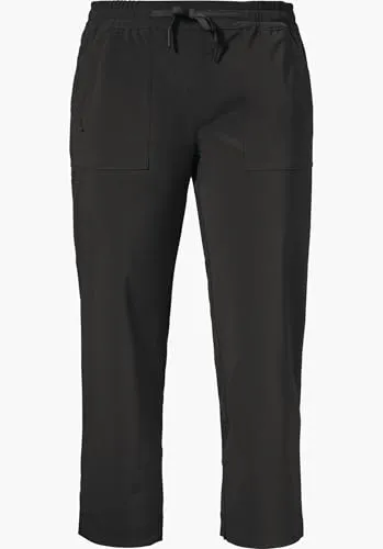 Schöffel 7/8-Hose Pants Rangun L - Sportliche Wanderhose in Schwarz - Wanderhosen für Trekking, aus 87% Polyester und 13% Elasthan, pflegeleicht und ideal für aktive Abenteuer.