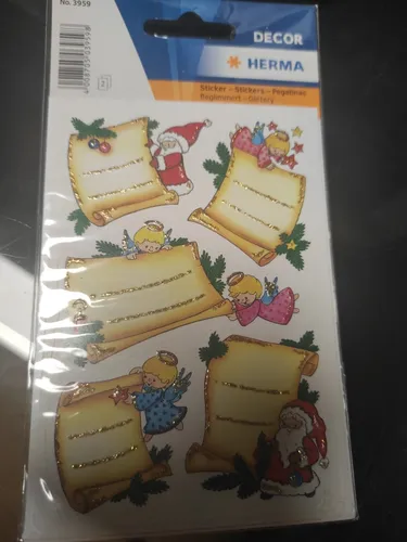 HERMA 3959 Sticker Etiketten Weihnachten Weihnachtsbriefe beglimmert