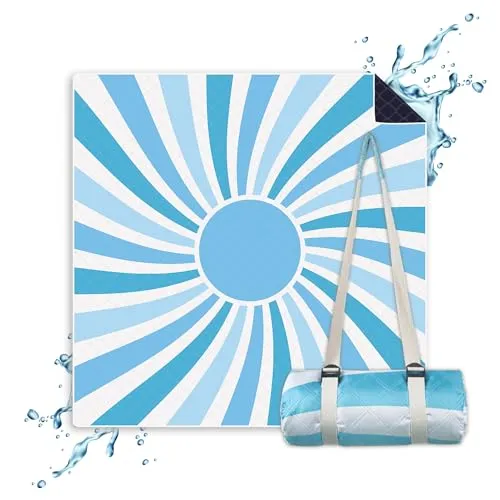 NAYA Studios® Picknickdecken (Sonne Blau) von NAYA Studios