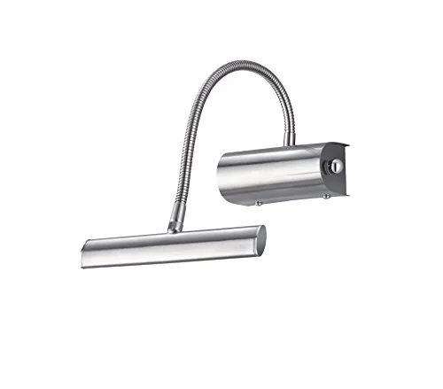 Trio Leuchten LED Wandleuchte Curtis 279770107, Flexarm & Dimmer - Moderne LED Wandleuchte in Nickel matt mit 4 Watt, Flexarm für individuelle Ausrichtung und stufenloser Helligkeitseinstellung durch Drehdimmer – ideal für gemütliche Beleuchtung in jedem Raum.