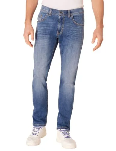 PIONEER AUTHENTIC JEANS Herren Jeans Rando | Männer Hose | Regular Fit | Blue Denim/Washed Washed | Blue Used Buffies 6607 6824 | 42W - 32L