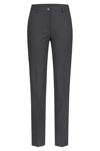 GREIFF Größe 88 Corporate Wear Premium Damen Hose Regular Fit Anthrazit Modell 1359 - Elegante Damen-Hose im Regular Fit mit mittlerer Leibhöhe und geradem Beinverlauf. Ideal für den professionellen Einsatz mit praktischem Hakenverschluss und 2 Seitentaschen.