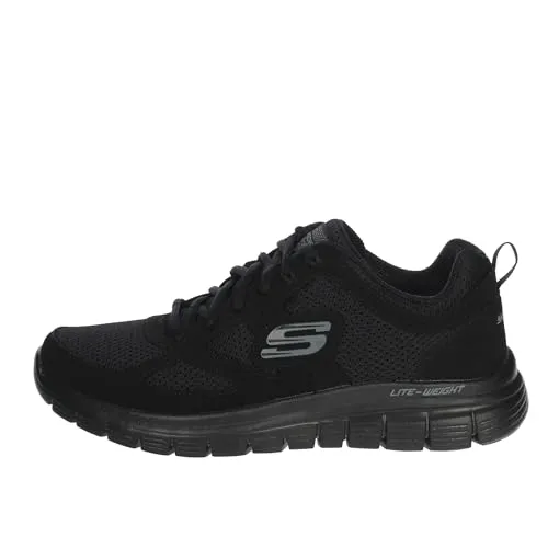 SKECHERS Burns Herren Mesh Sneakers schwarz von Skechers