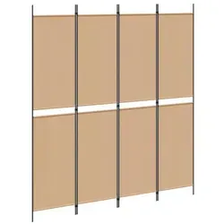 4-teiliger Raumteiler Beige 200 x 220 cm von vidaXL - Praktischer Raumteiler für flexible Raumgestaltung. Mit schickem Design und stabiler Konstruktion schafft er Privatsphäre in Schlafzimmern, Wohnzimmern oder Büros. Faltbar und einfach zu lagern – ideal für jeden Innenraum!