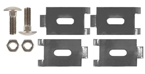 Alberts 673291 Eckverbinder | für Gittermatten | anthrazit kunststoffbeschichtet RAL 7016 | M8 x 30 mm | 2er Set