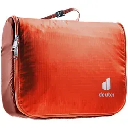 deuter Wash Center Lite II Kulturbeutel, Papaya-redwood - Praktischer Kulturbeutel mit abnehmbarem Spiegel, ideal für Reisen. Haken zum Aufhängen und viele Fächer sorgen für optimale Organisation.
