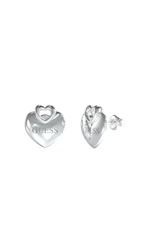 GUESS Ohrring – Crazy in Love, Farbe: Silber in gold von GUESS