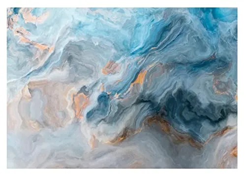 WallArena - Vlies Fototapete Abstrakt 368x254 cm - Fototapeten - Tapeten - für Wohnzimmer Schlafzimmer - Vliestapete Wandtapete Tapete 3D Effekt- inkl. Kleister - Rosa Blau