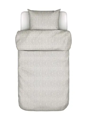 Marc O'Polo Home Bettwäsche Janne, 2-teilig Satin mit Streifen - Elegante Bettwäsche aus weichem Bio-Baumwollsatin mit charmantem Streifen-Design. Atmungsaktiv und feuchtigkeitsregulierend, ideal für einen erholsamen Schlaf in stilvollem Ambiente.